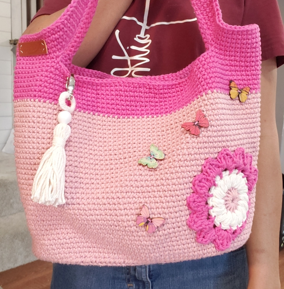 Crochet Shoulder Bag Handmade With Variety Color and Design